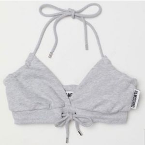 H&M Moschino Halter Sweat Top/Bra